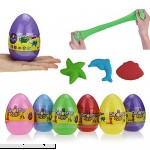 Anditoy 6 Pack Super Light Clay in Jumbo Easter Eggs for Kids Boys Girls Easter Basket Stuffers Fillers  B07MKHCMMQ